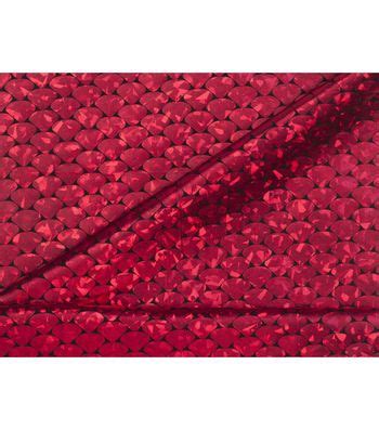 yaya han red metallic holo scale fabric|yaya han fabrics.